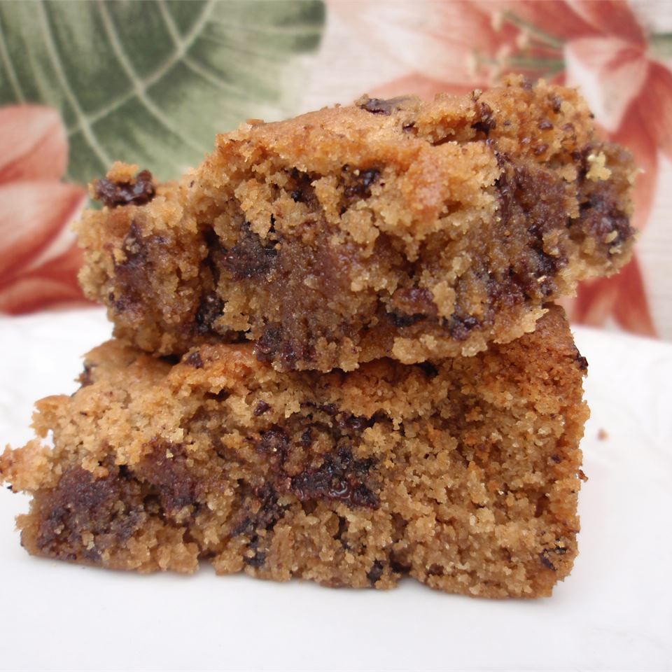 Chewy Whole Wheat Peanut Butter Brownies