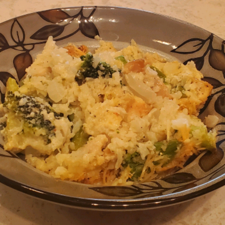 Chicken and Broccoli Cauli Rice Casserole