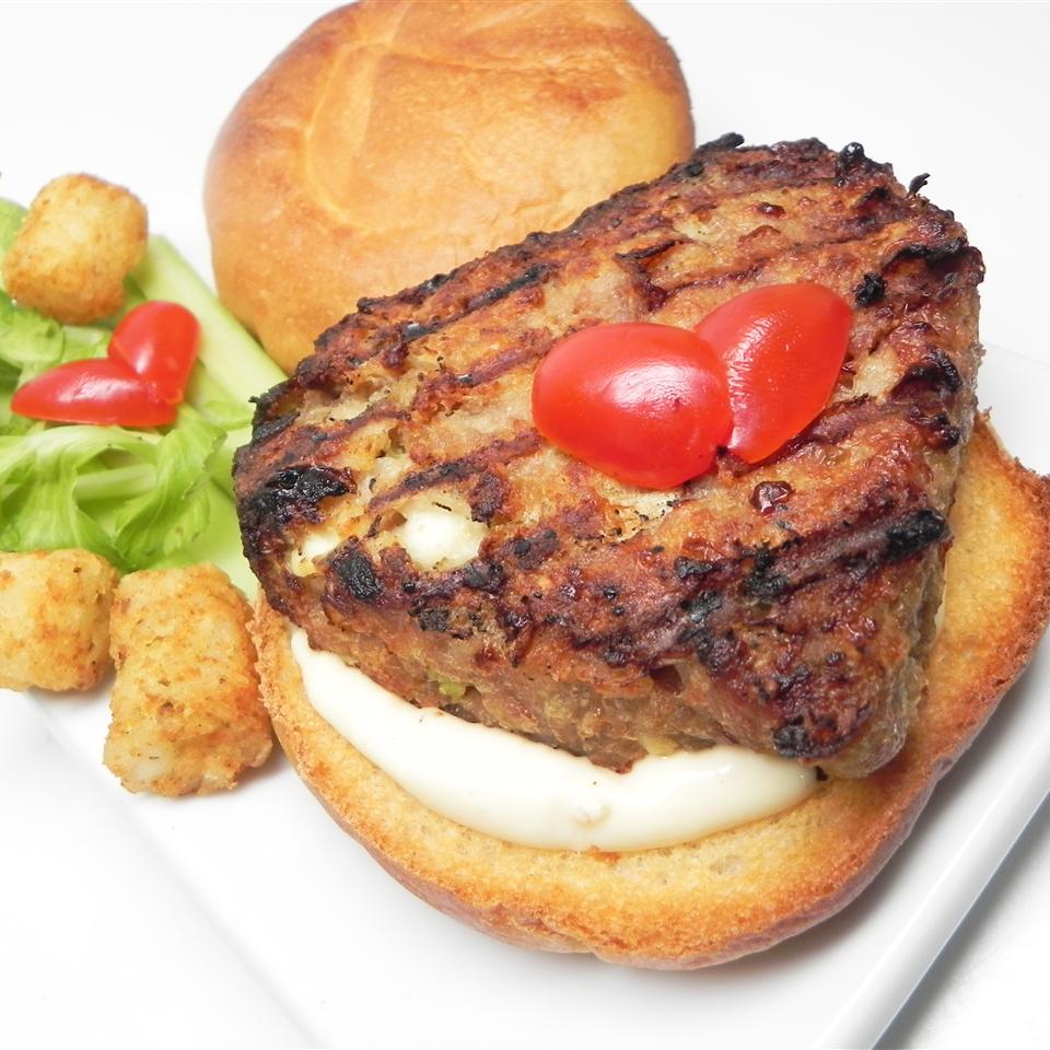 Chicken Burgers with Blue Cheese