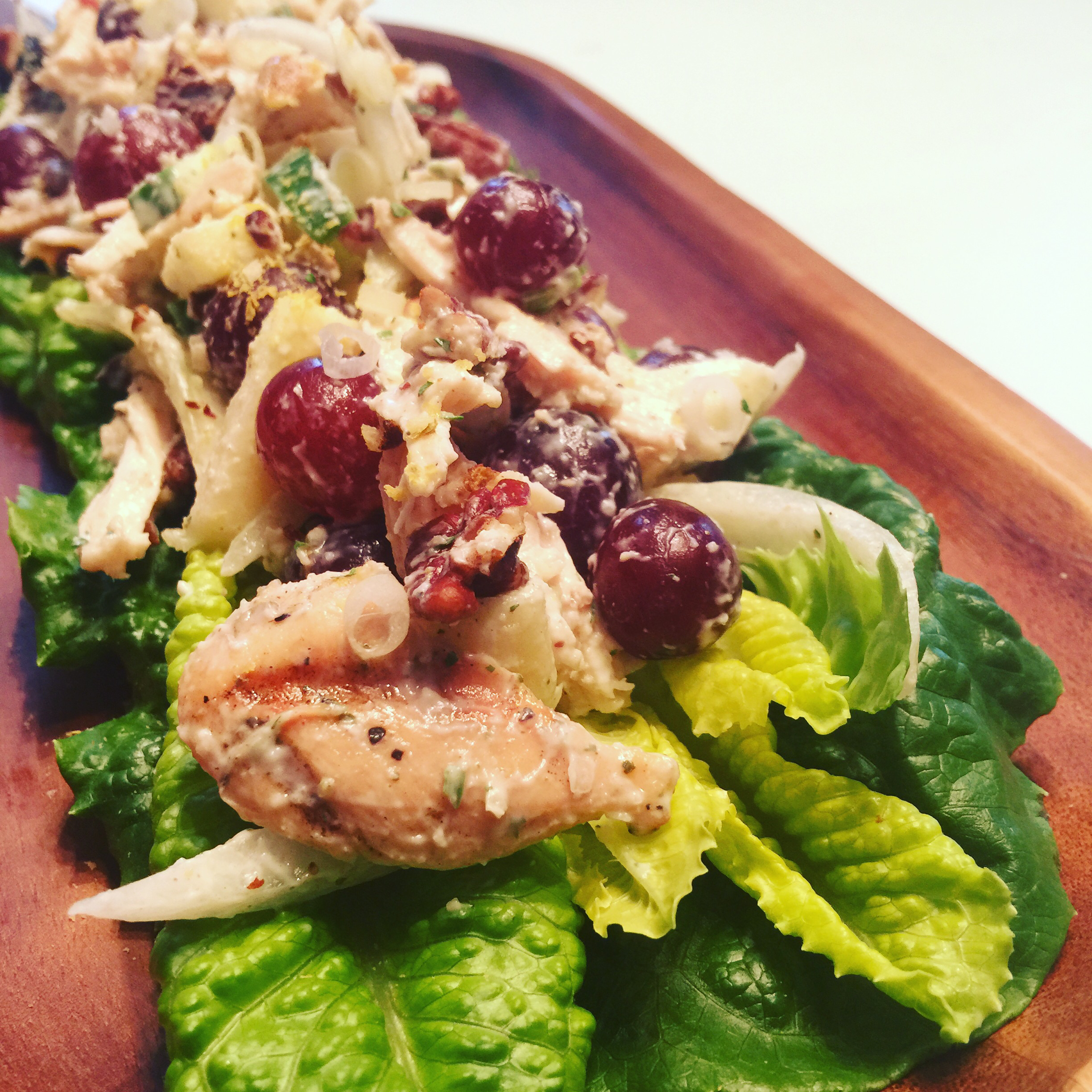 Chicken Salad with Apples, Grapes, and Walnuts