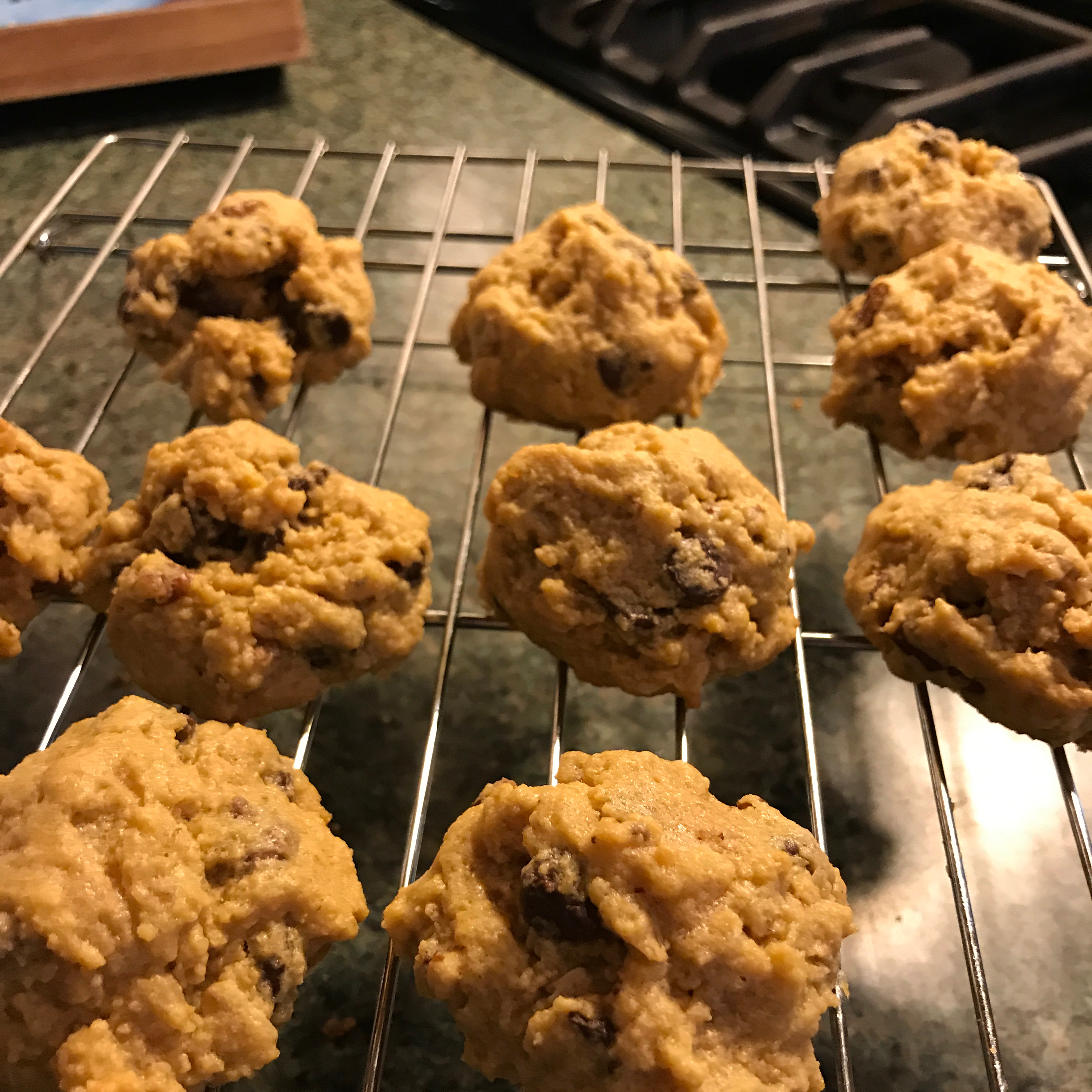 Chickpea Flour Chocolate Chunk Cookies (With Peanut Butter and Oats)