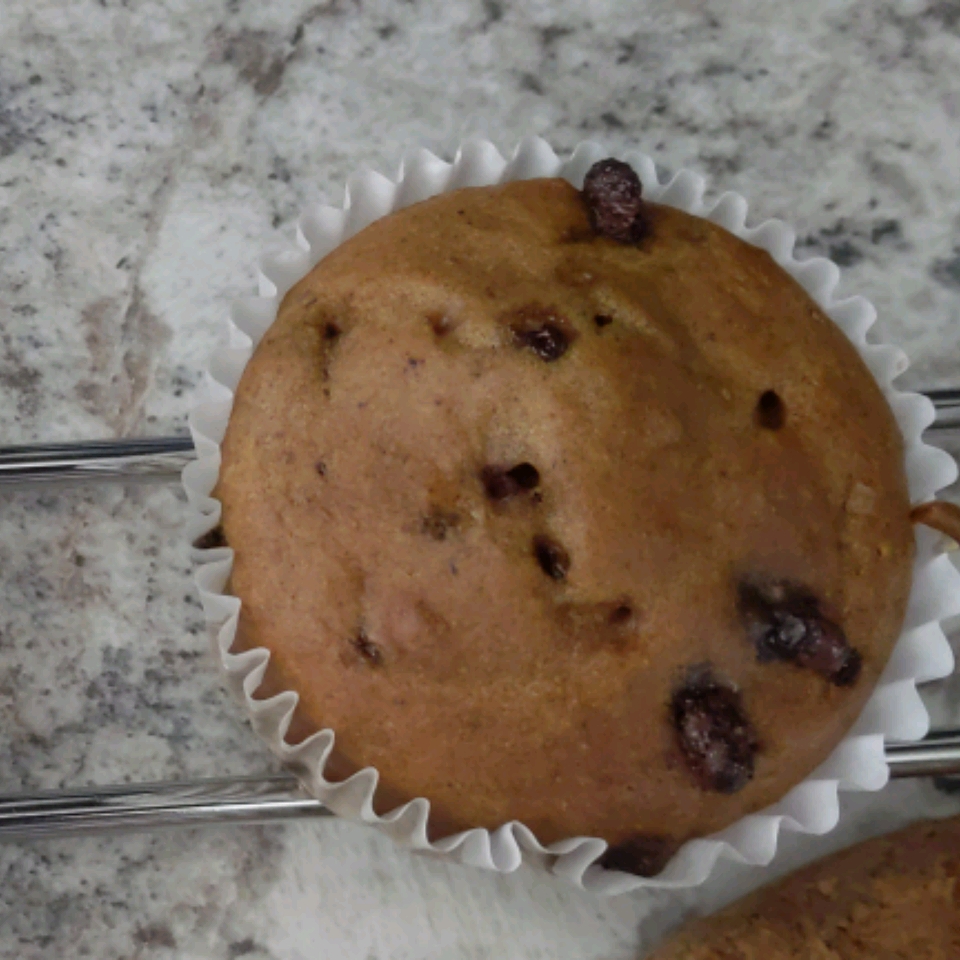 Chocolate Chip Muffins with Applesauce