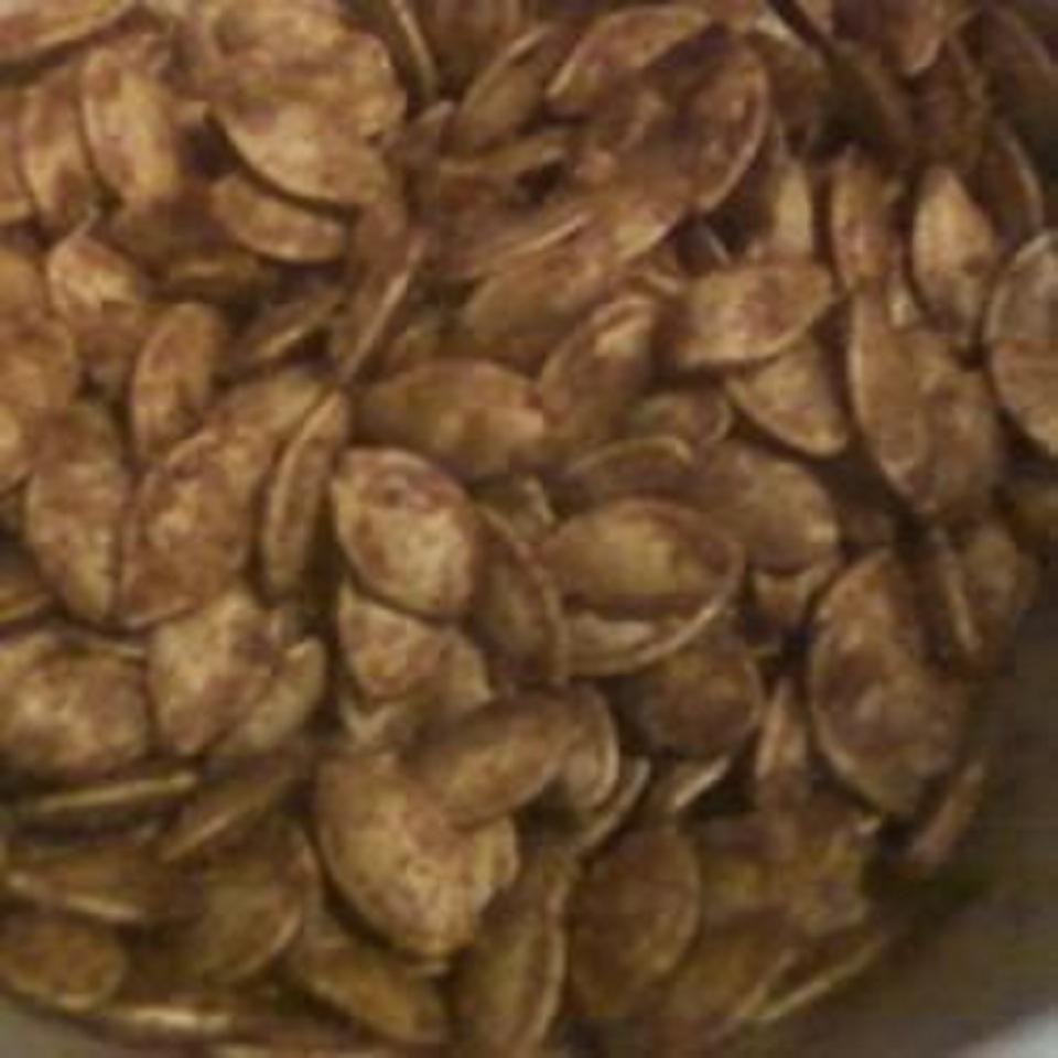 Cinnamon and Ginger Caramelized Pumpkin Seeds
