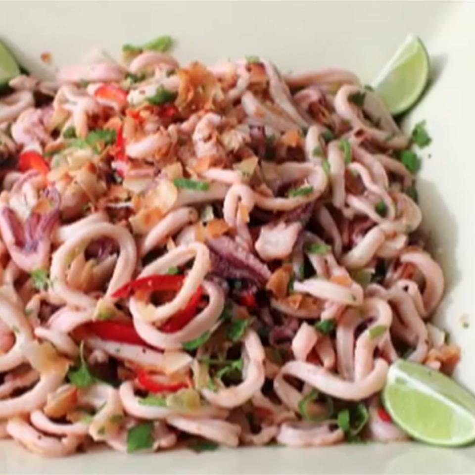Coconut Calamari Salad
