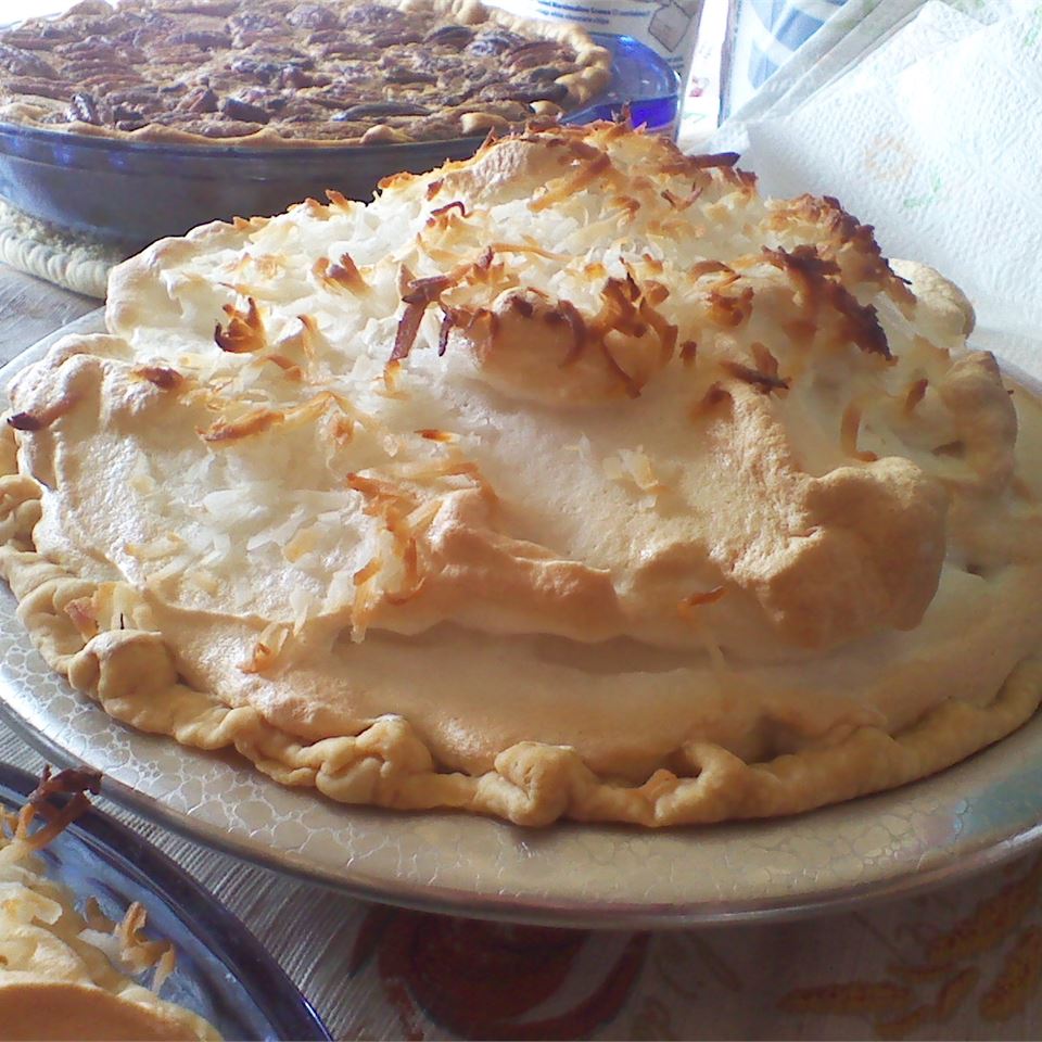 Coconut Marshmallow Cream Meringue Pie
