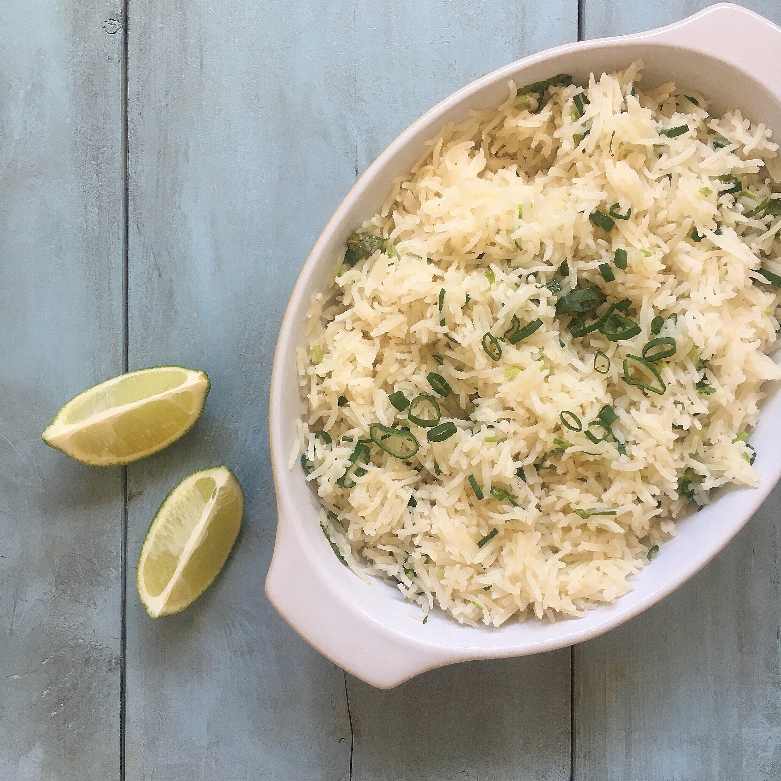 Coconut Water-Lime Rice Pilaf