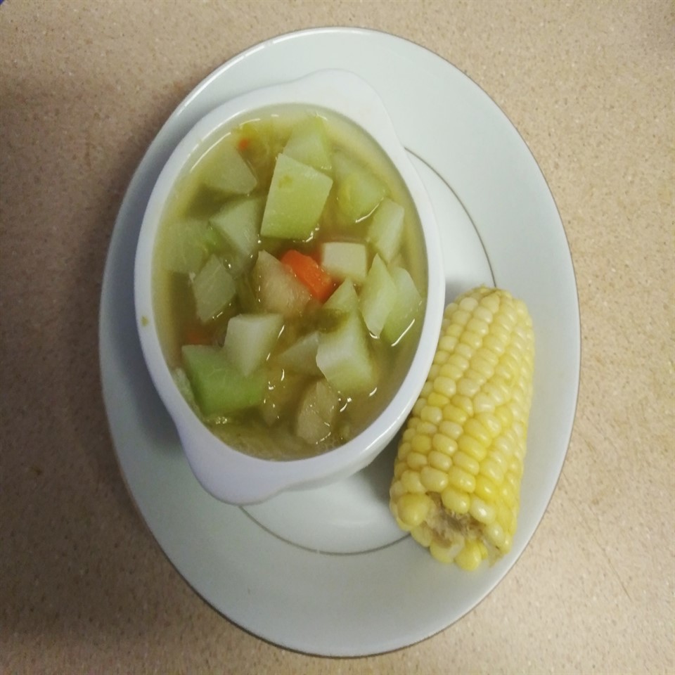 Corn and Chayote Squash Soup