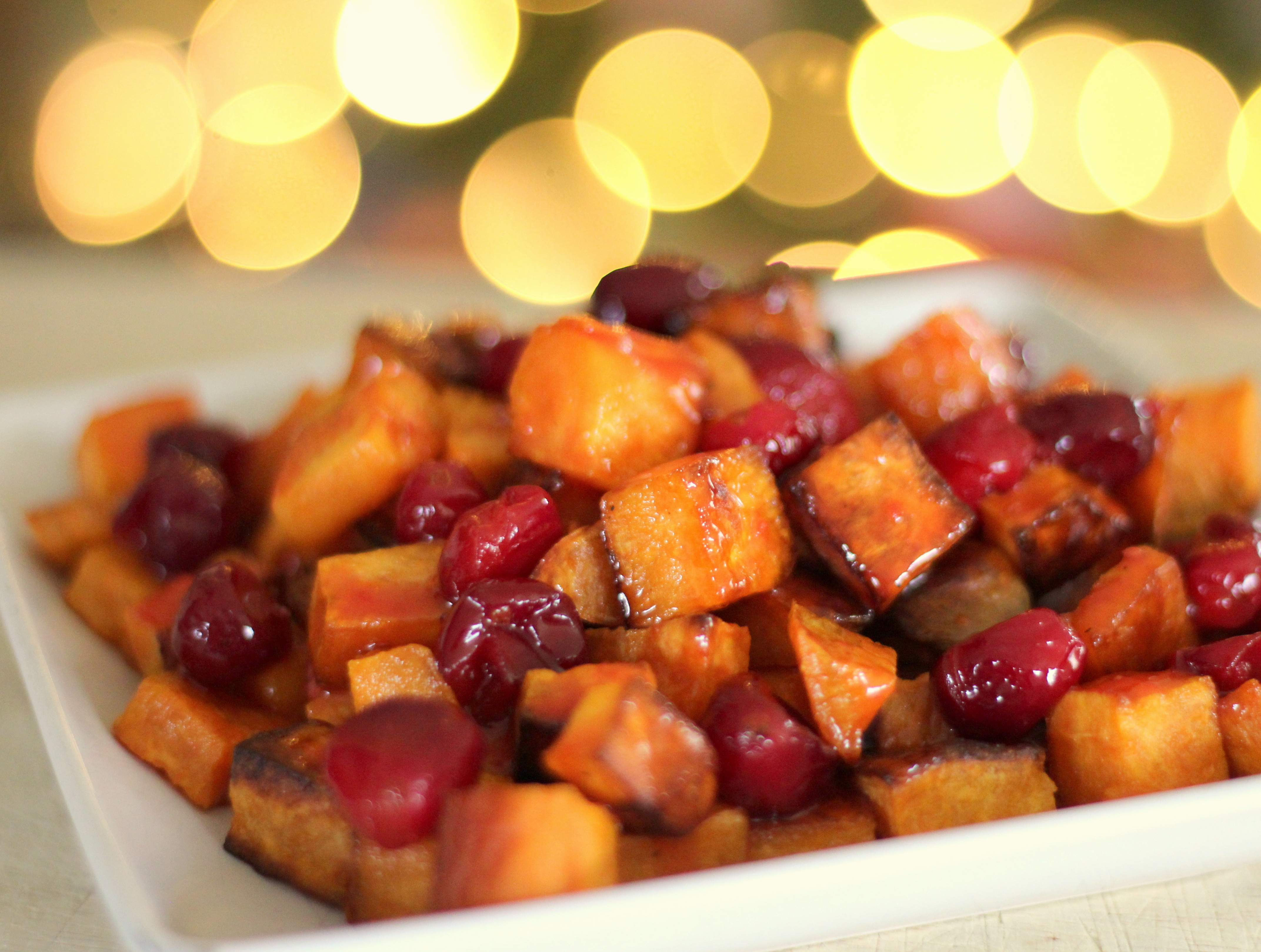 Cranberry Orange Sauced Sweet Potatoes