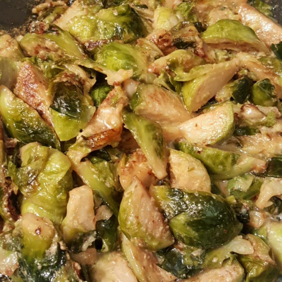Cream-Braised Brussels Sprouts