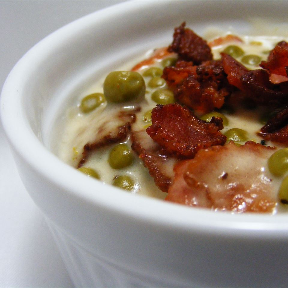 Creamed Peas with Bacon