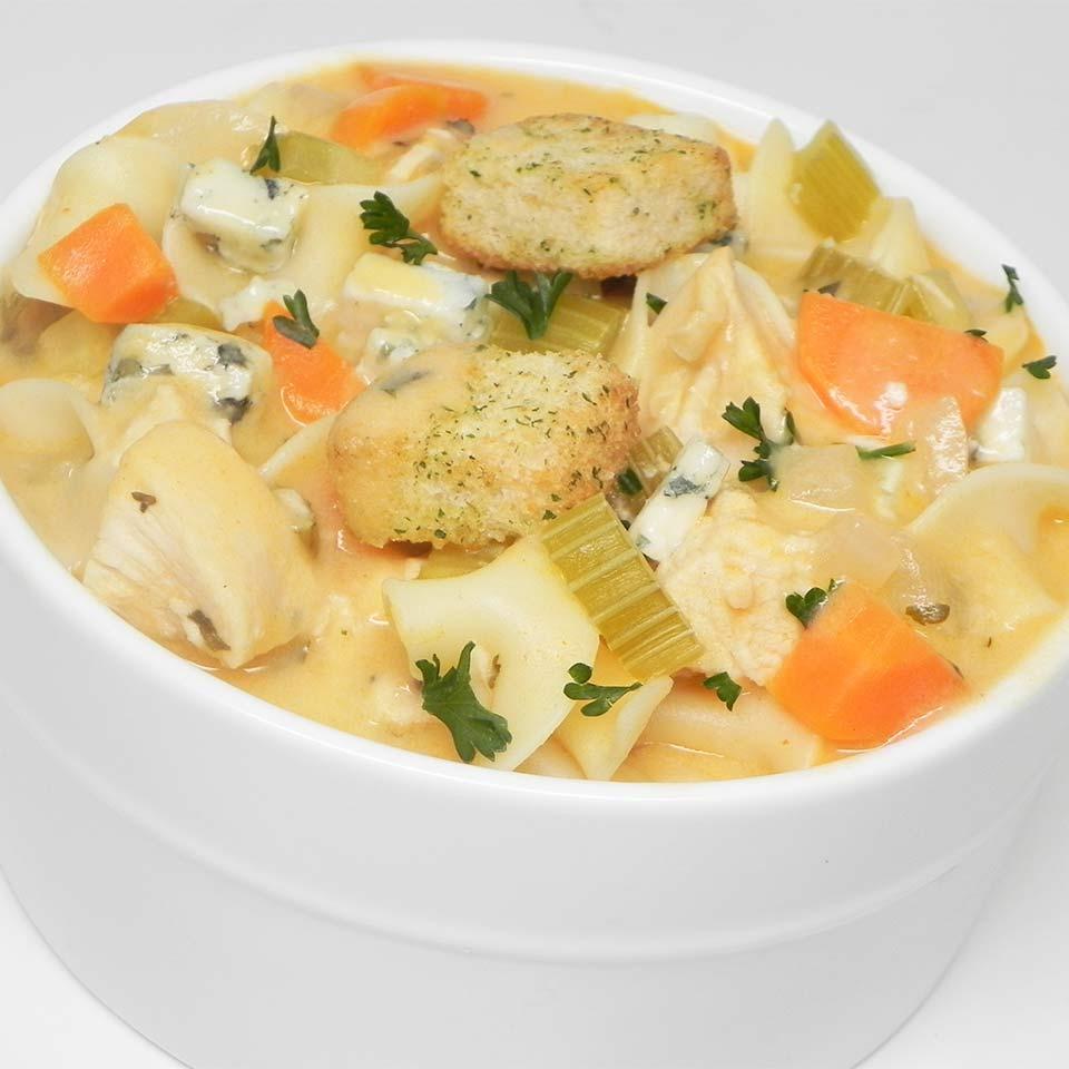 Creamy Buffalo Chicken Noodle Soup