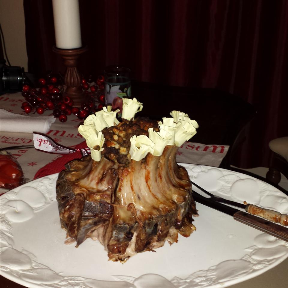 Crown Roast of Pork with Sausage Stuffing