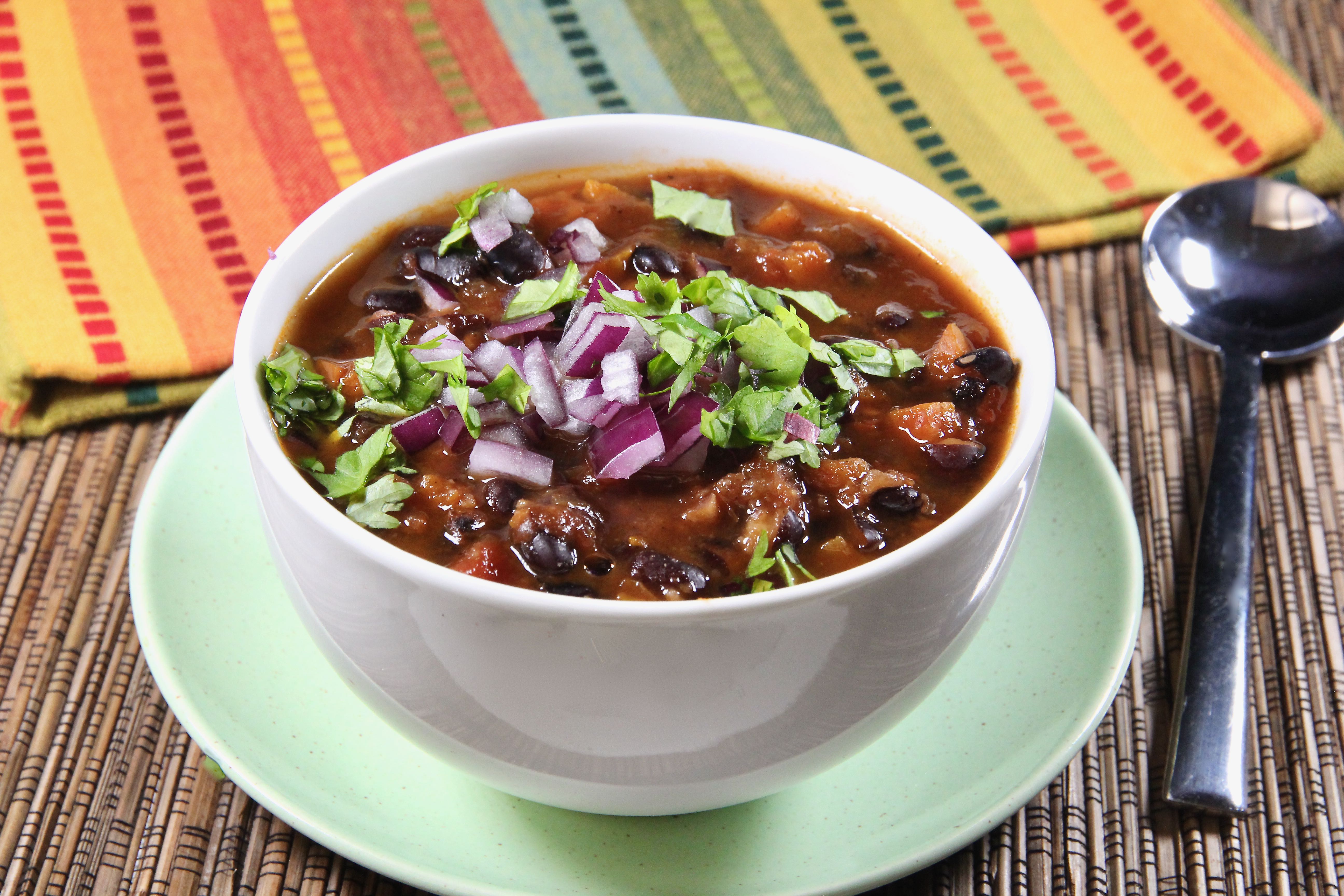 Cuban Black Bean Soup in the Slow Cooker