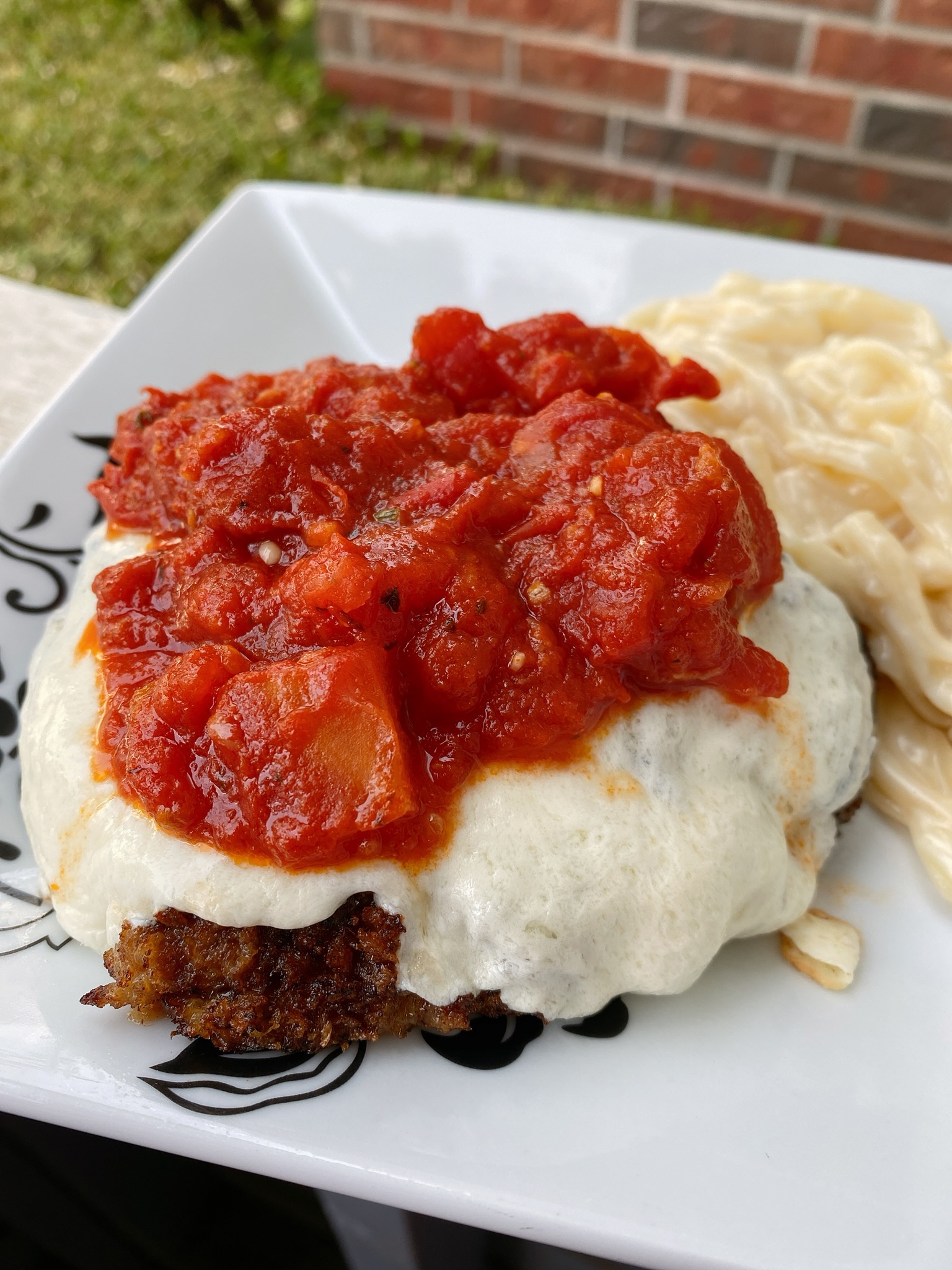 Cube Steaks Parmigiana with Fresh Tomato Sauce