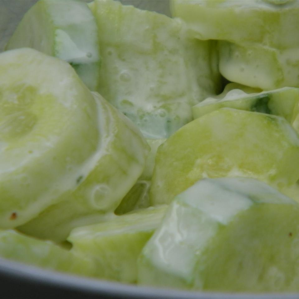 Cucumbers with Sour Cream