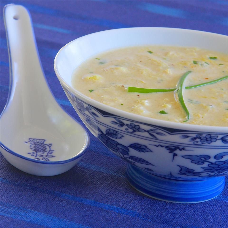 Curried Coconut Egg Drop Soup