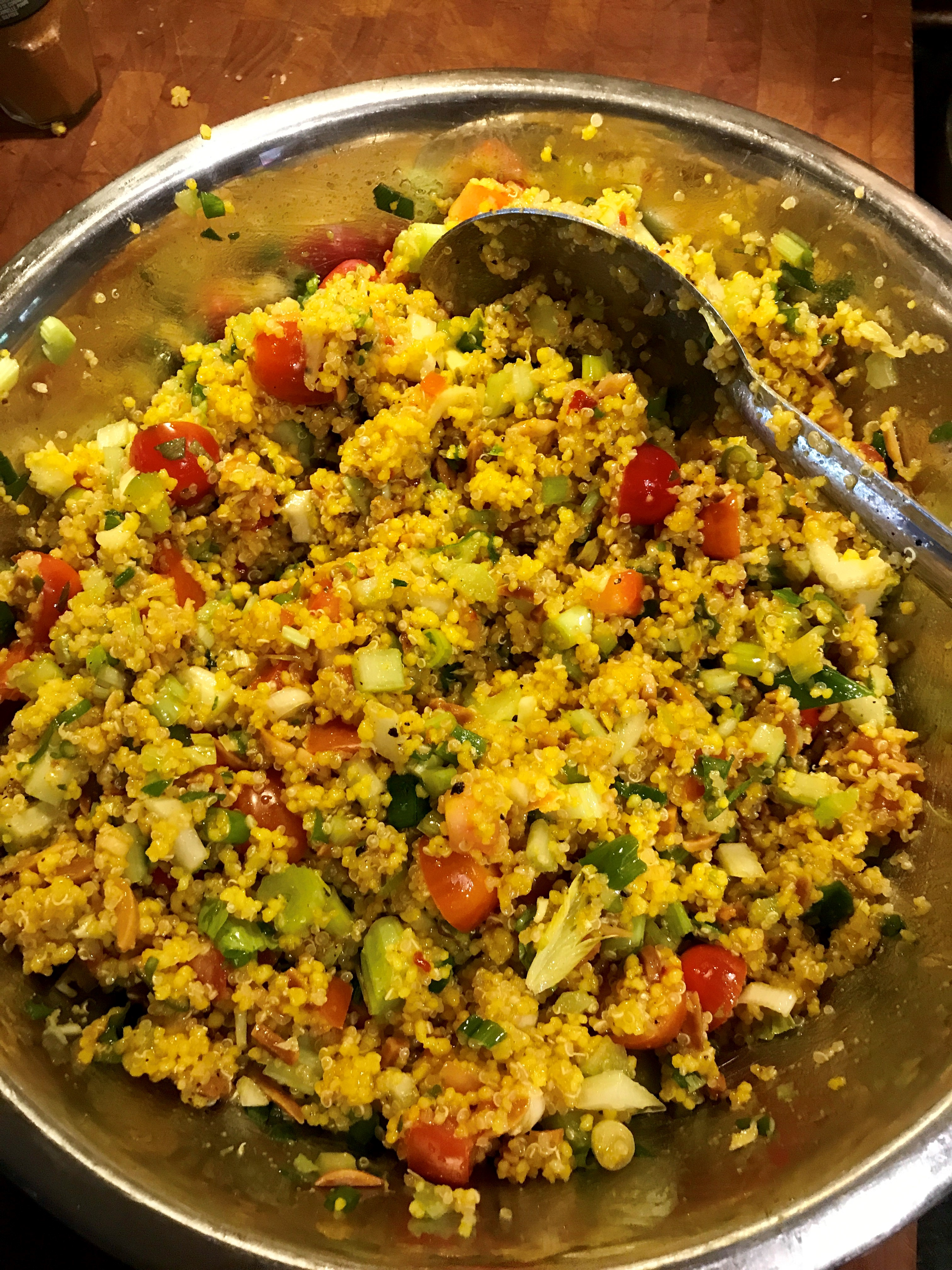 Curry Couscous and Quinoa Pilaf (Vegetarian)