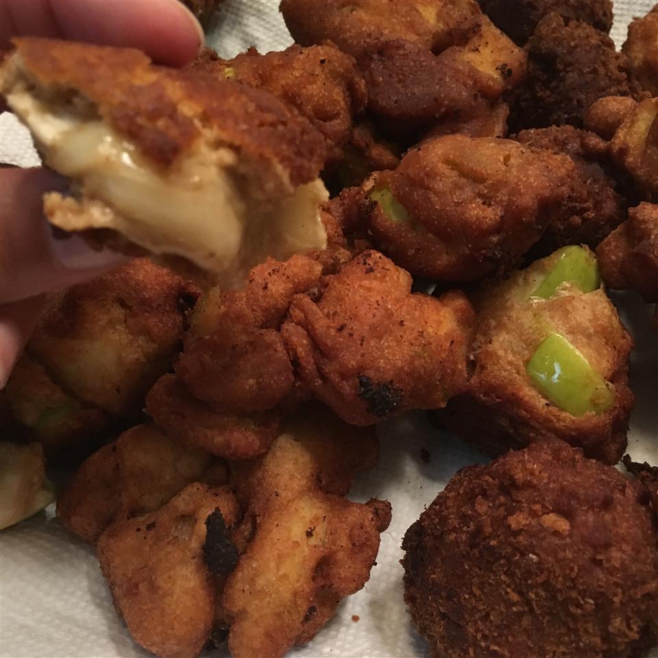 Deep-Fried Apple and Brie Bites
