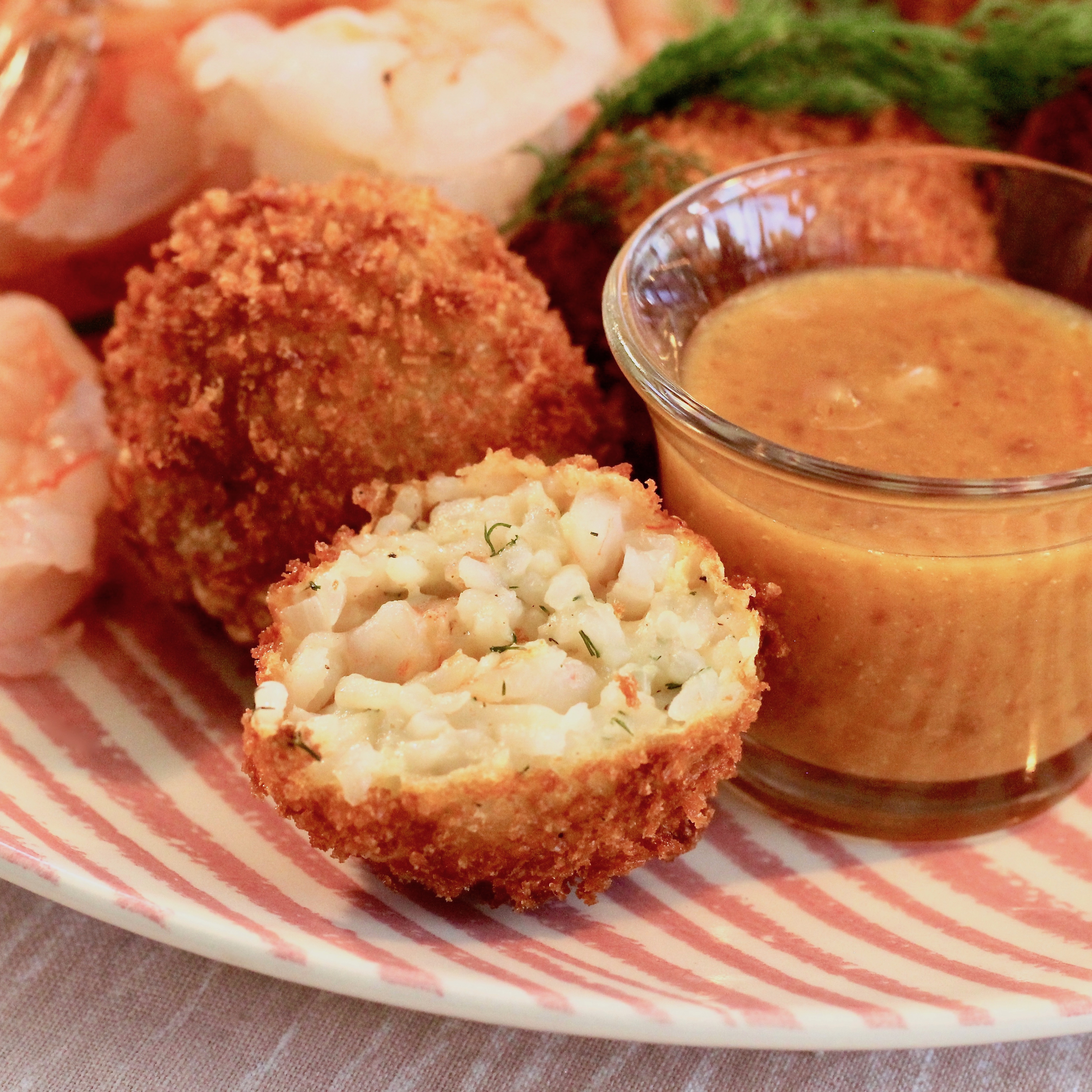 Deep-Fried Prawn and Rice Croquettes