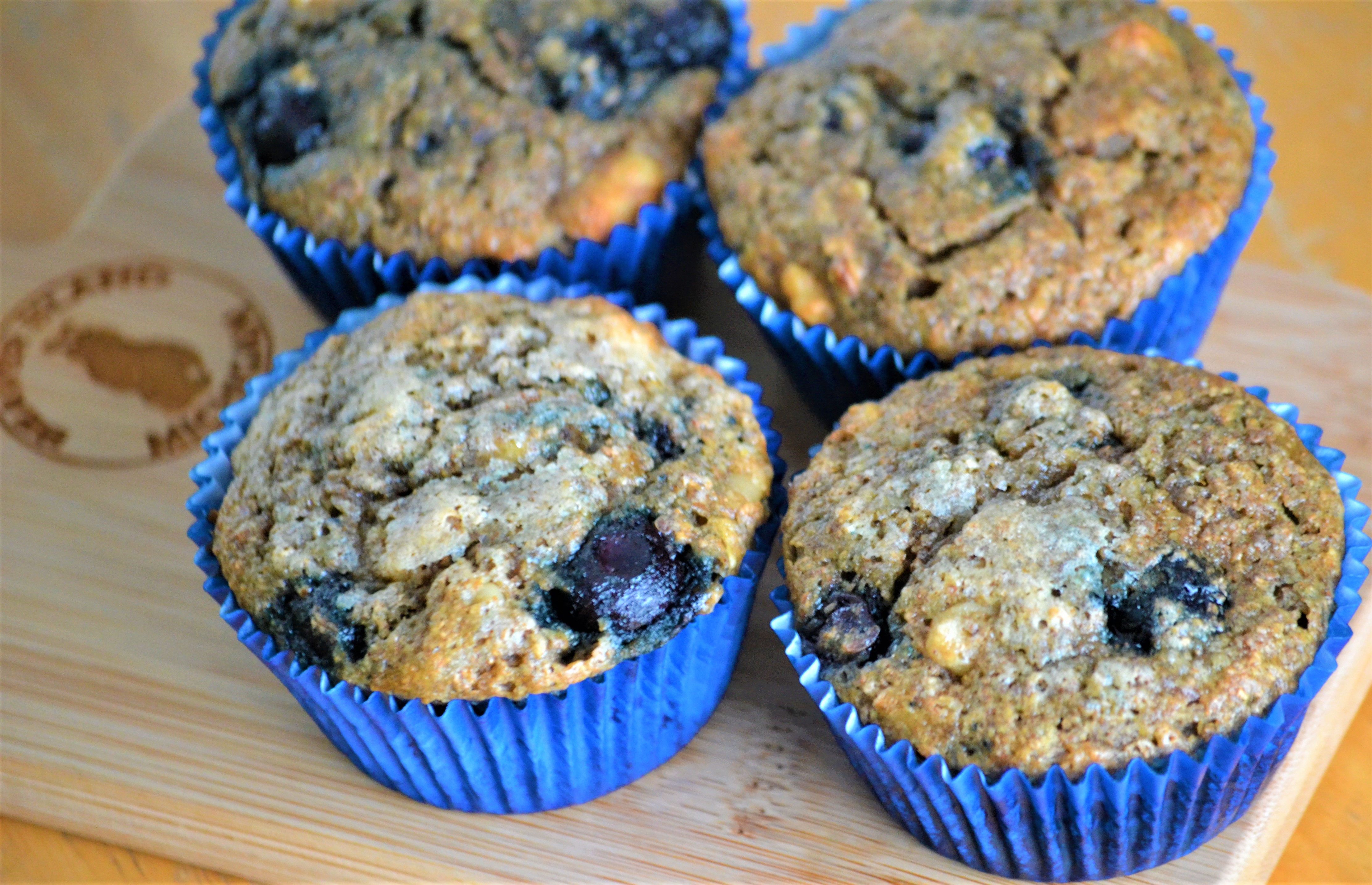 Delicious and Nutritious Whole Wheat Banana and Blueberry Muffins