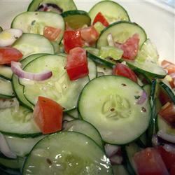 Dilled Cucumber, Tomato and Celery Salad