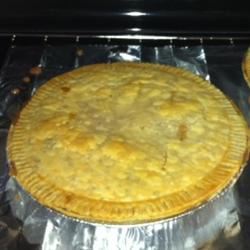 Double-Crust Peach Pie with Frozen Peaches