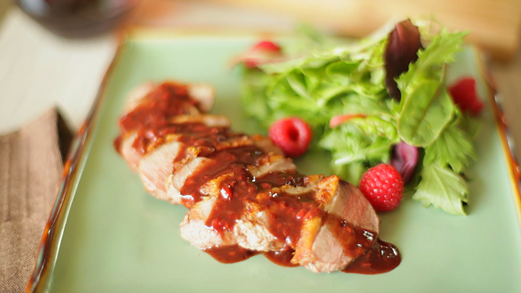 Duck Breasts with Raspberry Sauce