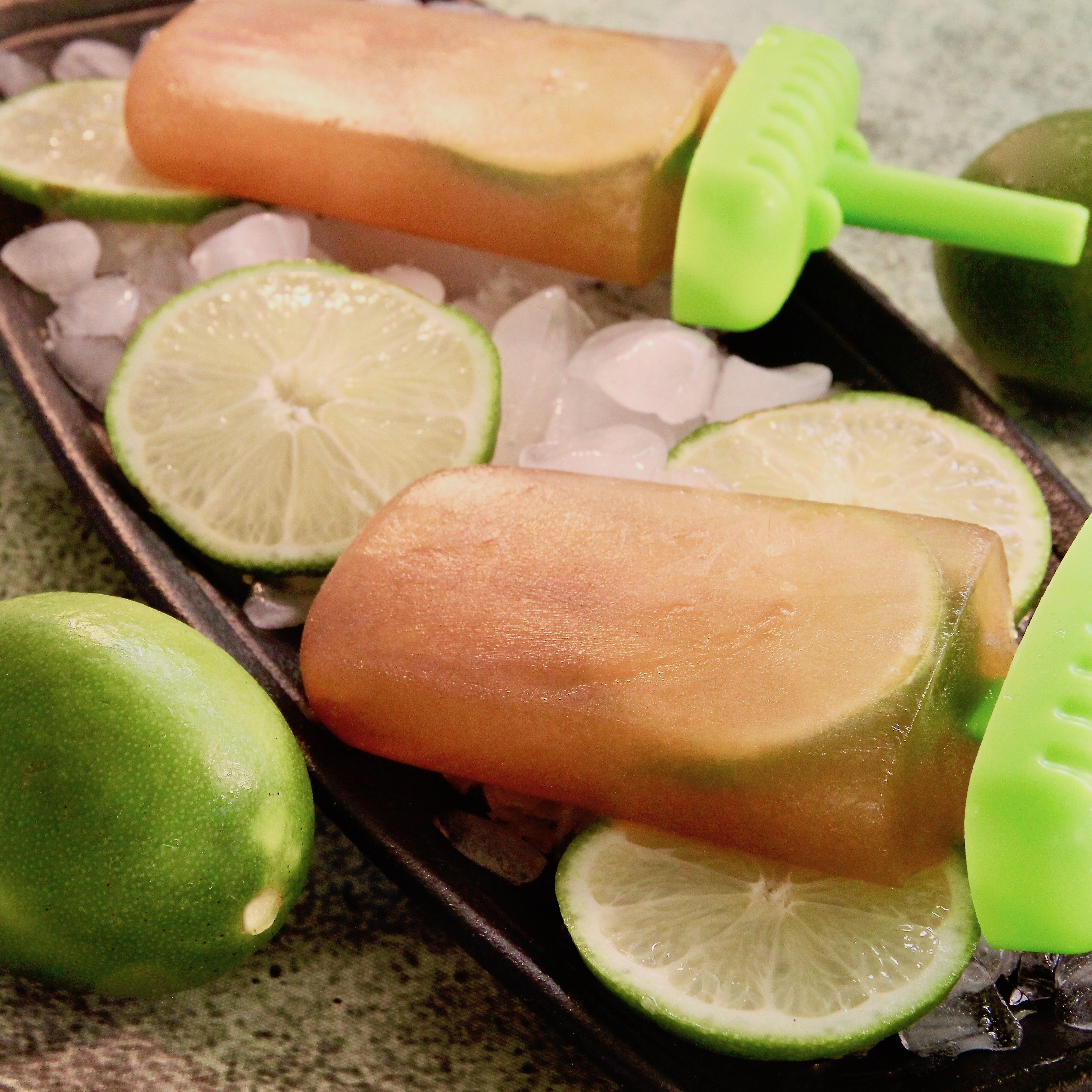 Earl Grey Tea and Lime Ice Pops