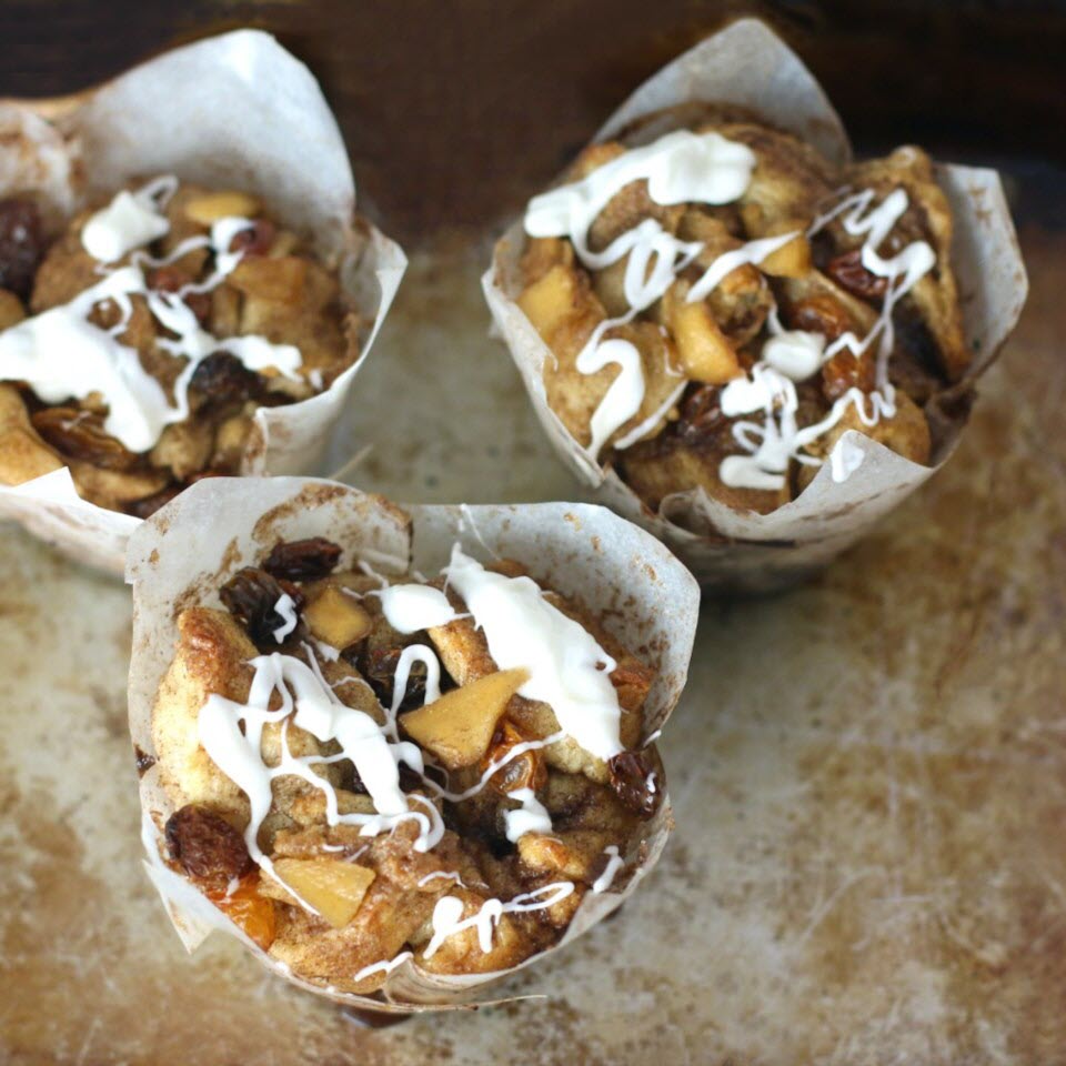Easy Apple Cinnamon Roll Muffins
