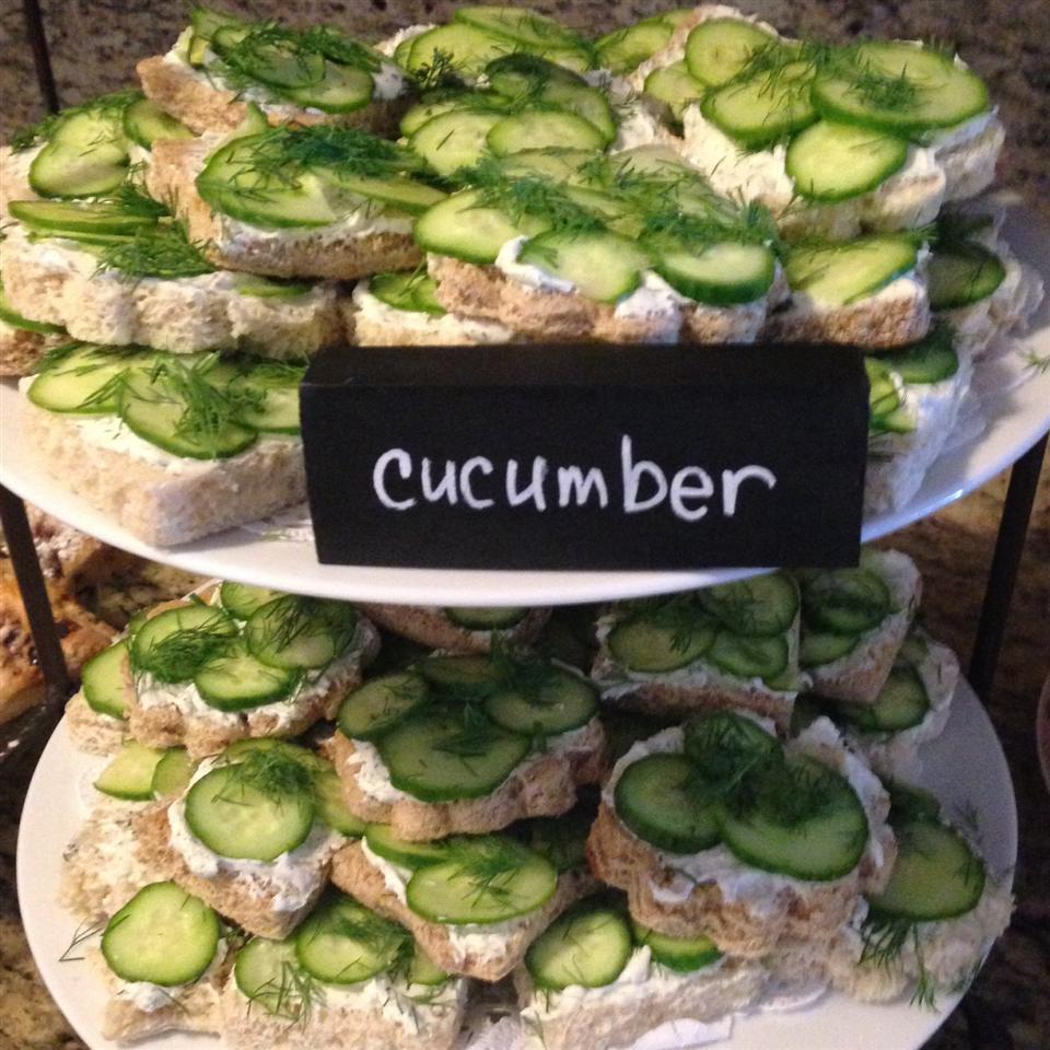 Easy Cucumber Party Sandwiches