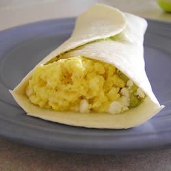 Easy Egg and Avocado Breakfast Burrito