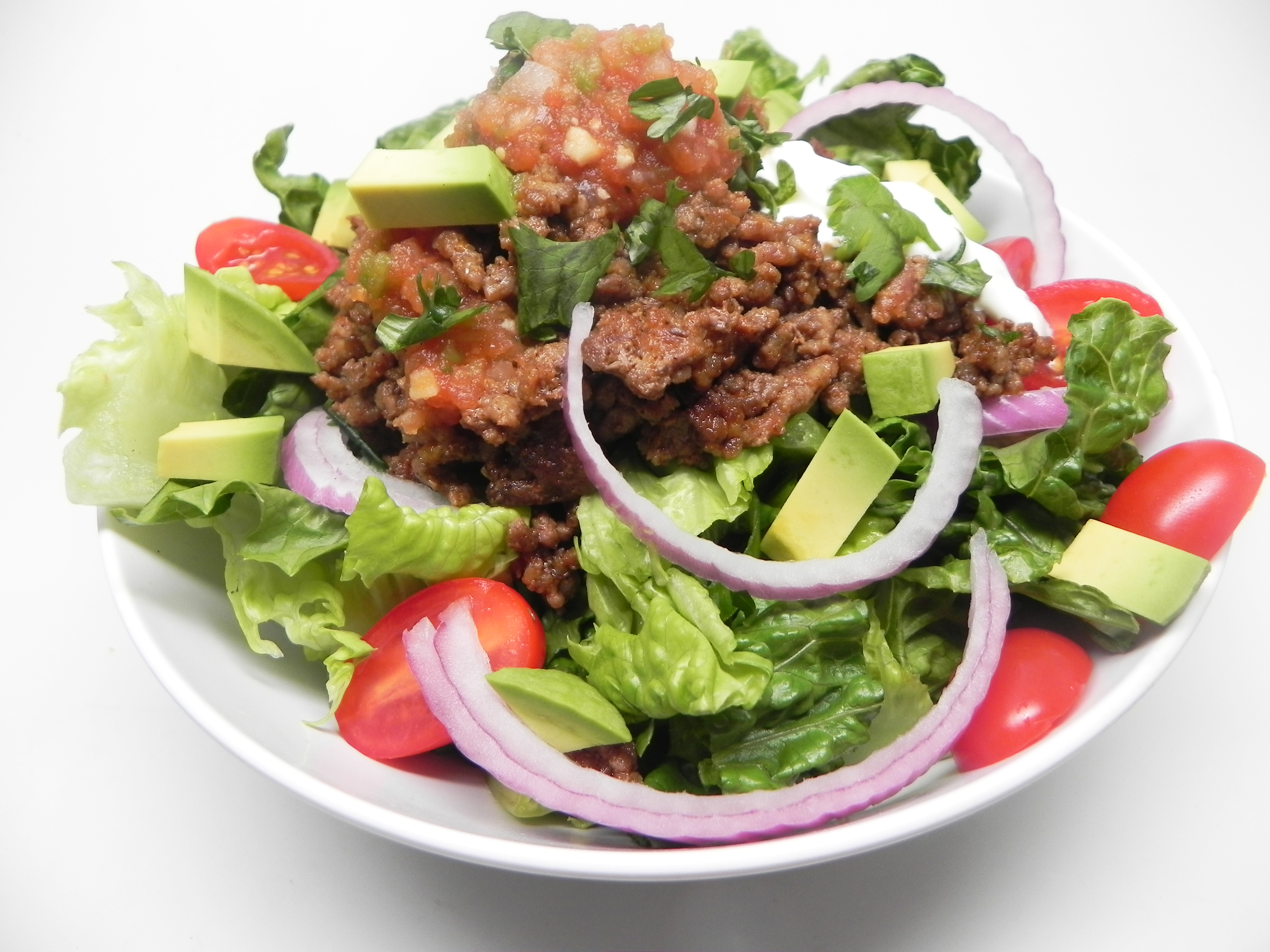 Easy Keto Taco Salad Bowl for 2
