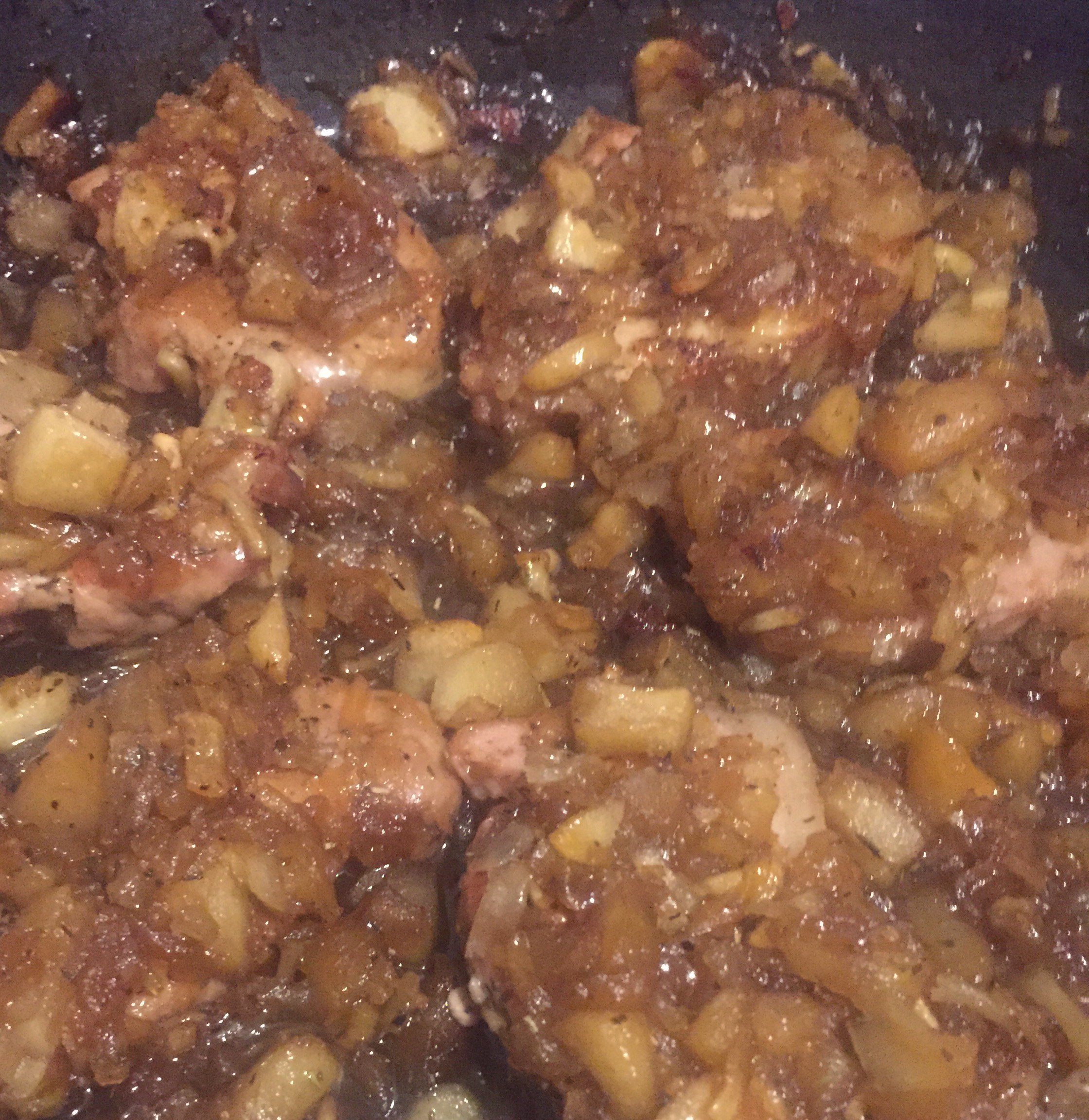 Easy Single-Serving Apple Pork Chop