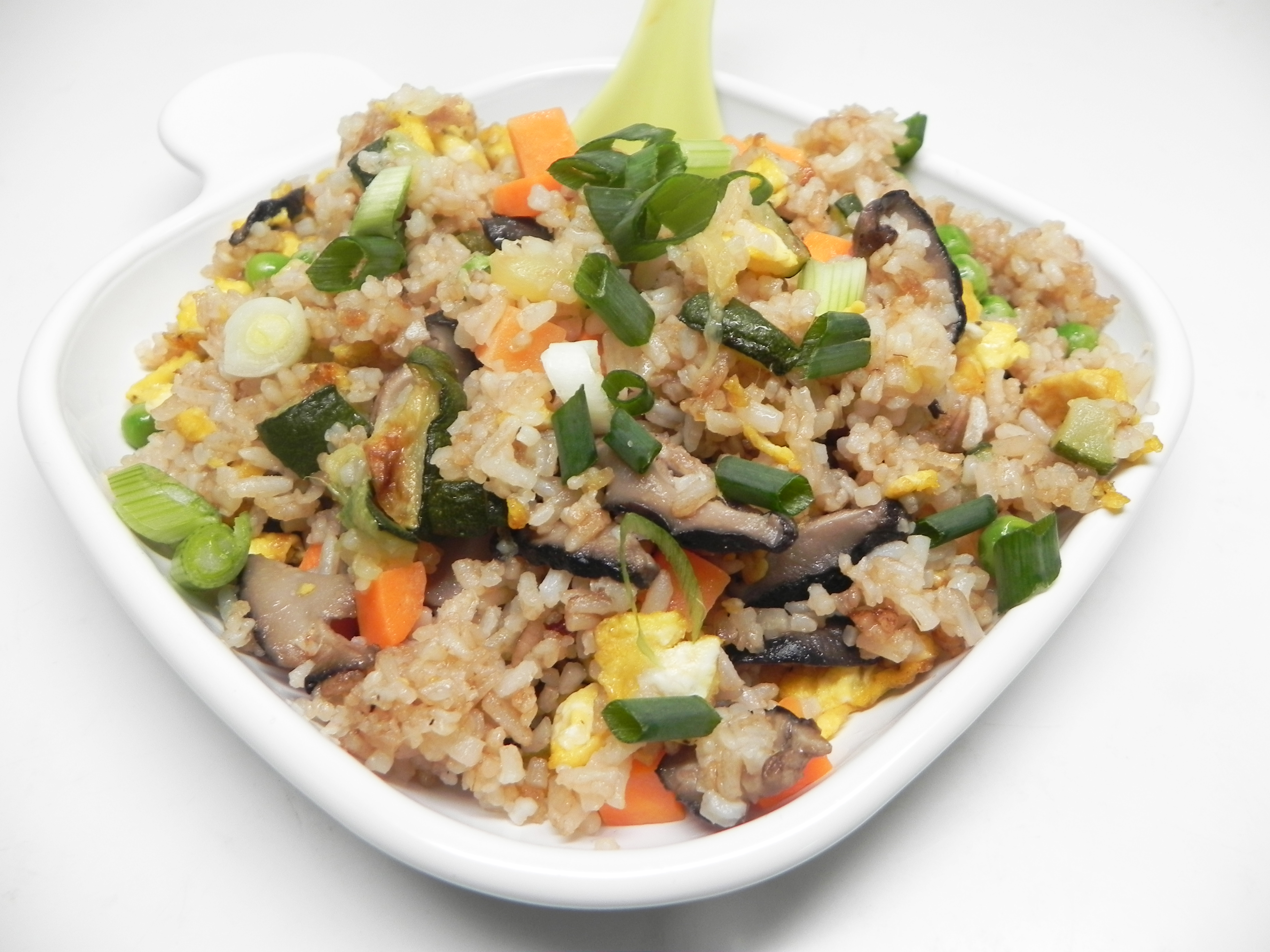 Egg Fried Rice with Cucumber