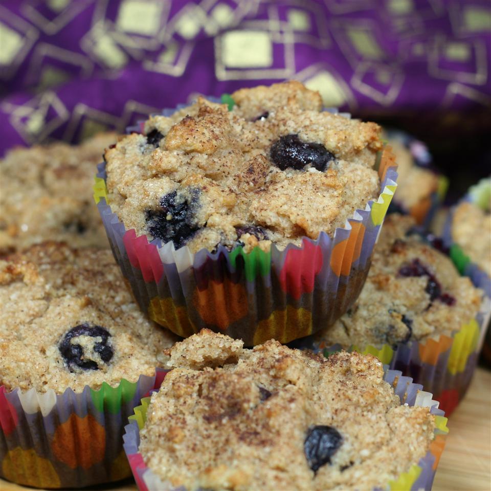 Eggless Blueberry Muffins with Applesauce, Almond Milk, and Almond Flour