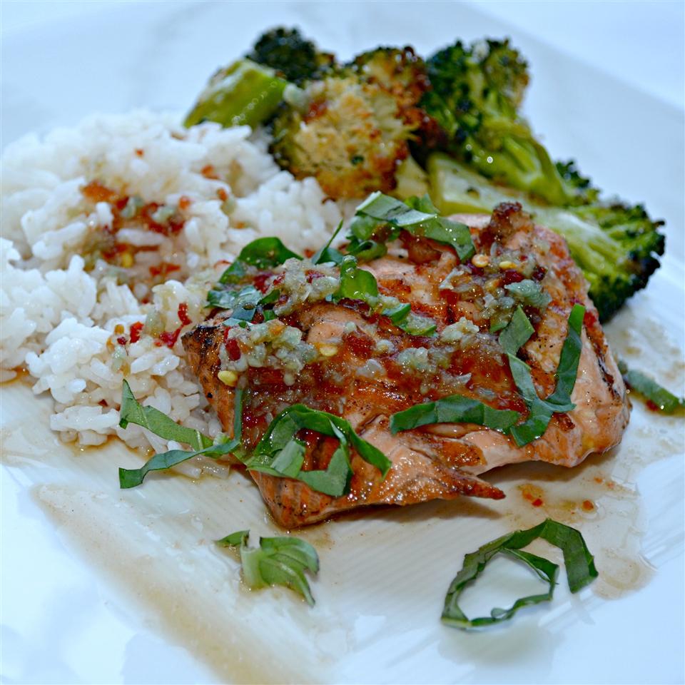 Fast Salmon with a Ginger Glaze