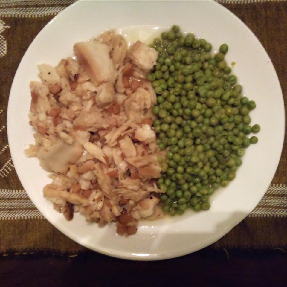 Fish and Brewis with Scruncheons