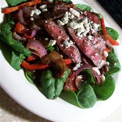 Flat Iron Steak and Spinach Salad