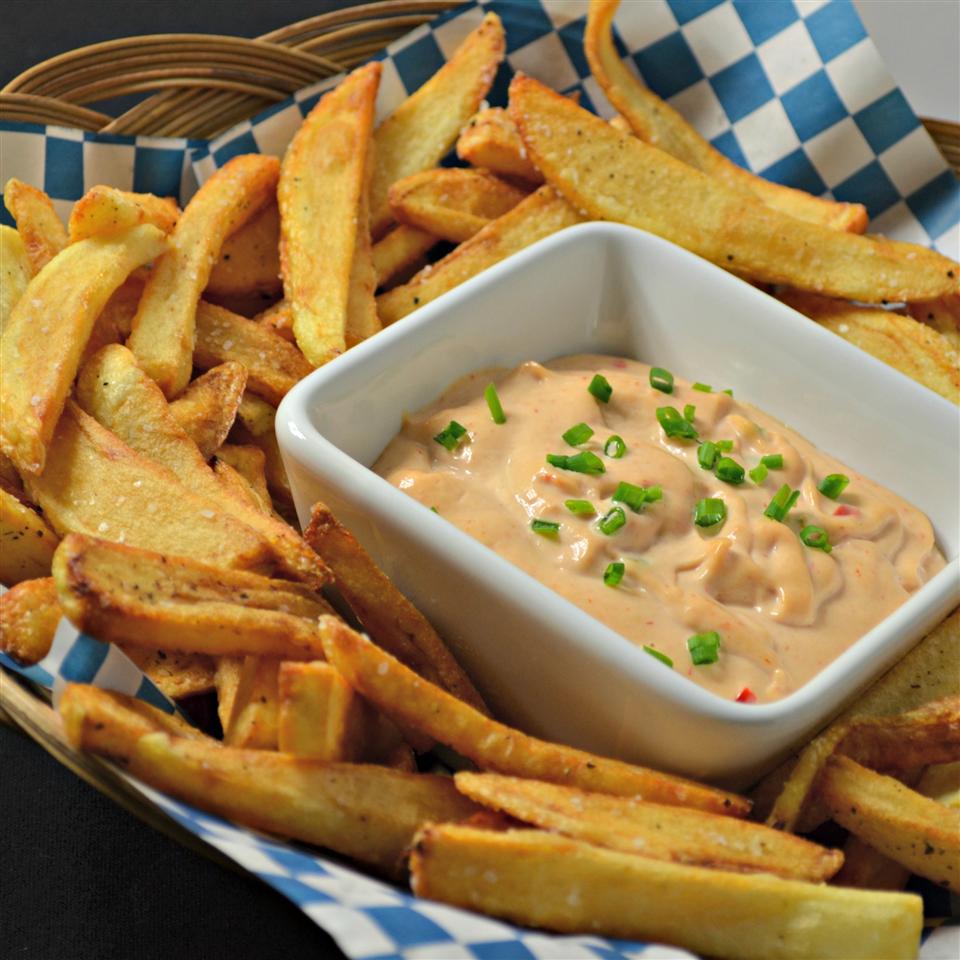 Flemish Frites - Belgian Fries with Andalouse Sauce