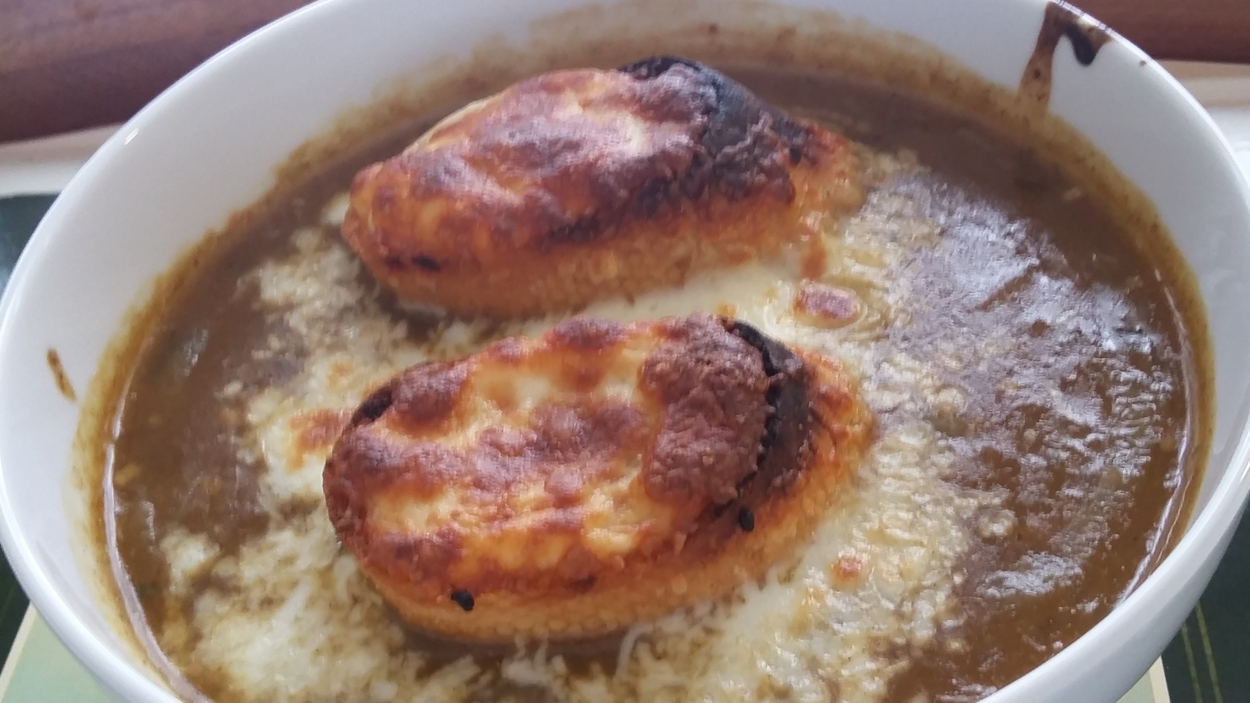 French Onion Soup with Homemade Beef Stock