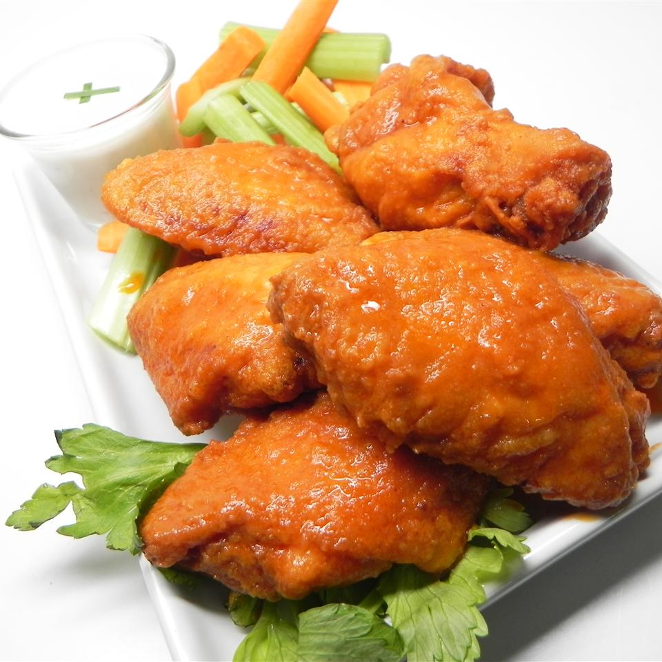 Fried Buffalo Wings with Spicy, Sweet, and Umami Sauce