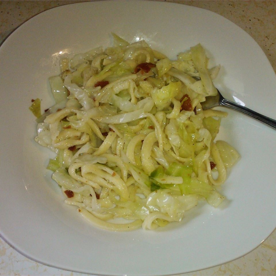 Fried Cabbage and Noodles