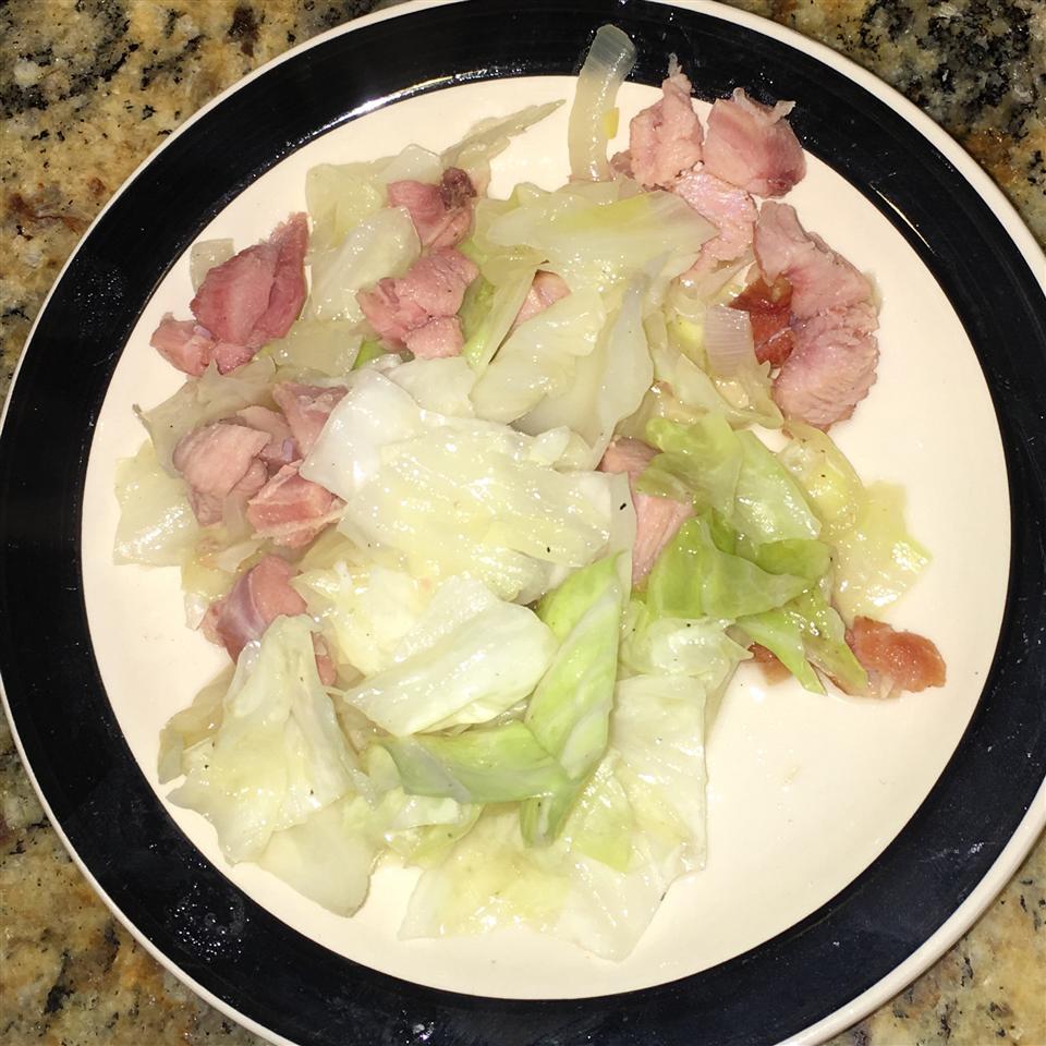 Fried Cabbage with Turkey