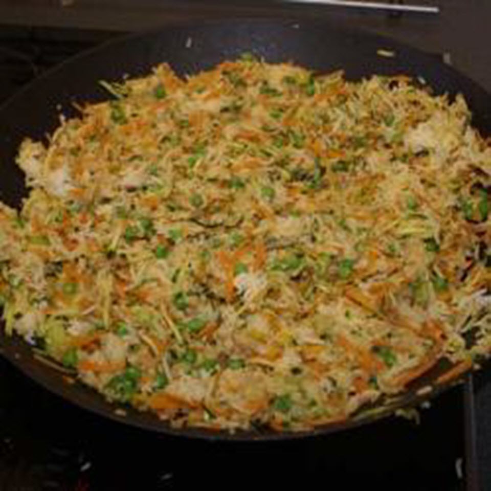Fried Rice with Vegetables and Peas