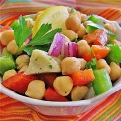 Garbanzo Bean and Pepper Salad
