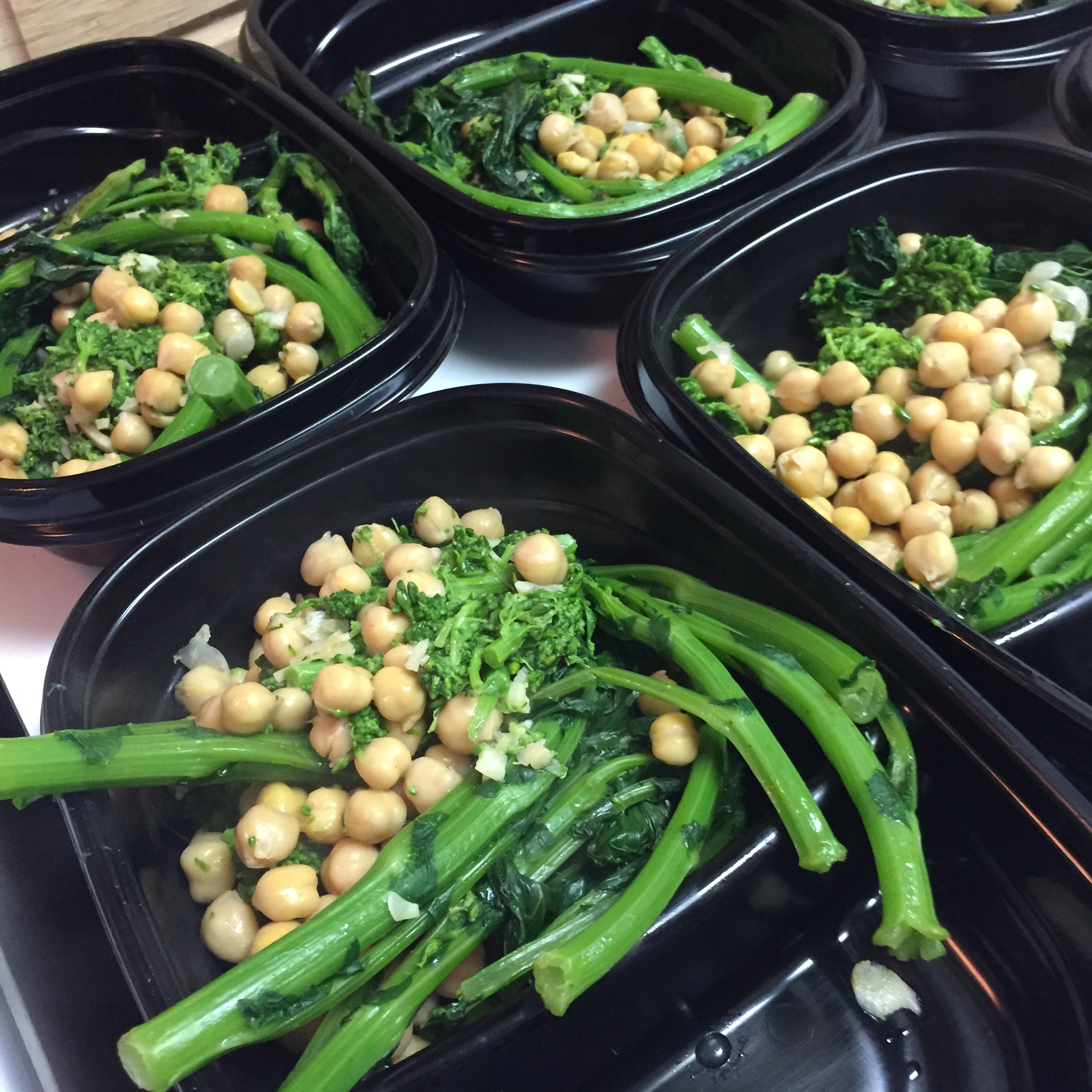 Garlic Infused Broccoli Rabe and Chickpeas