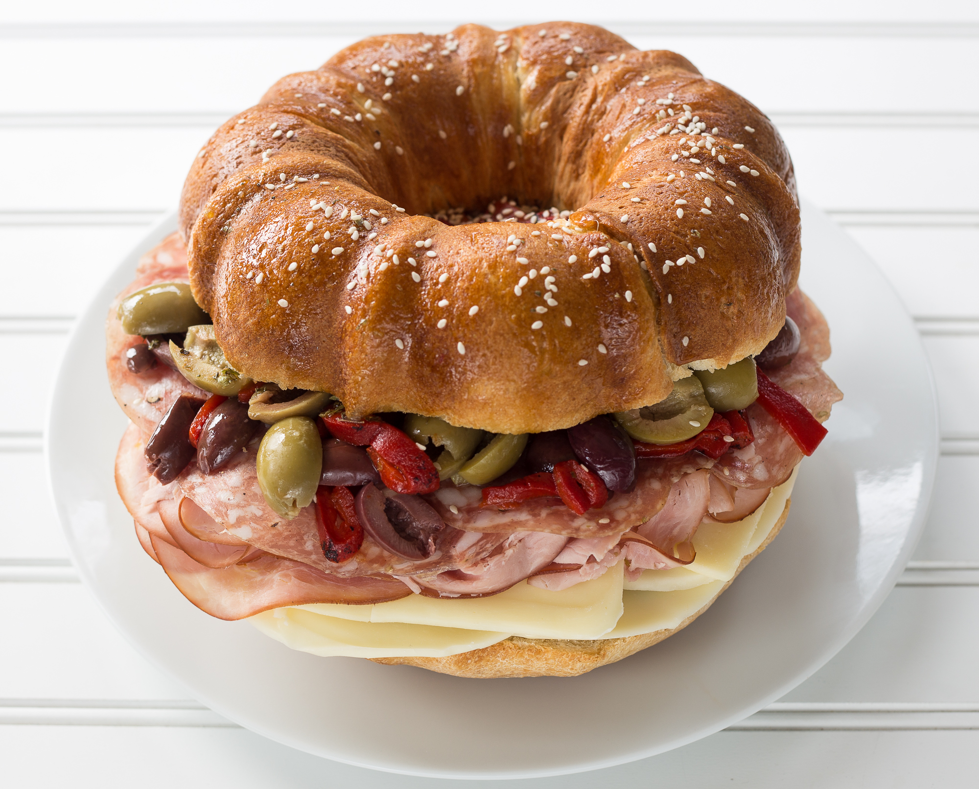 Giant Bundt® Muffuletta Sandwich