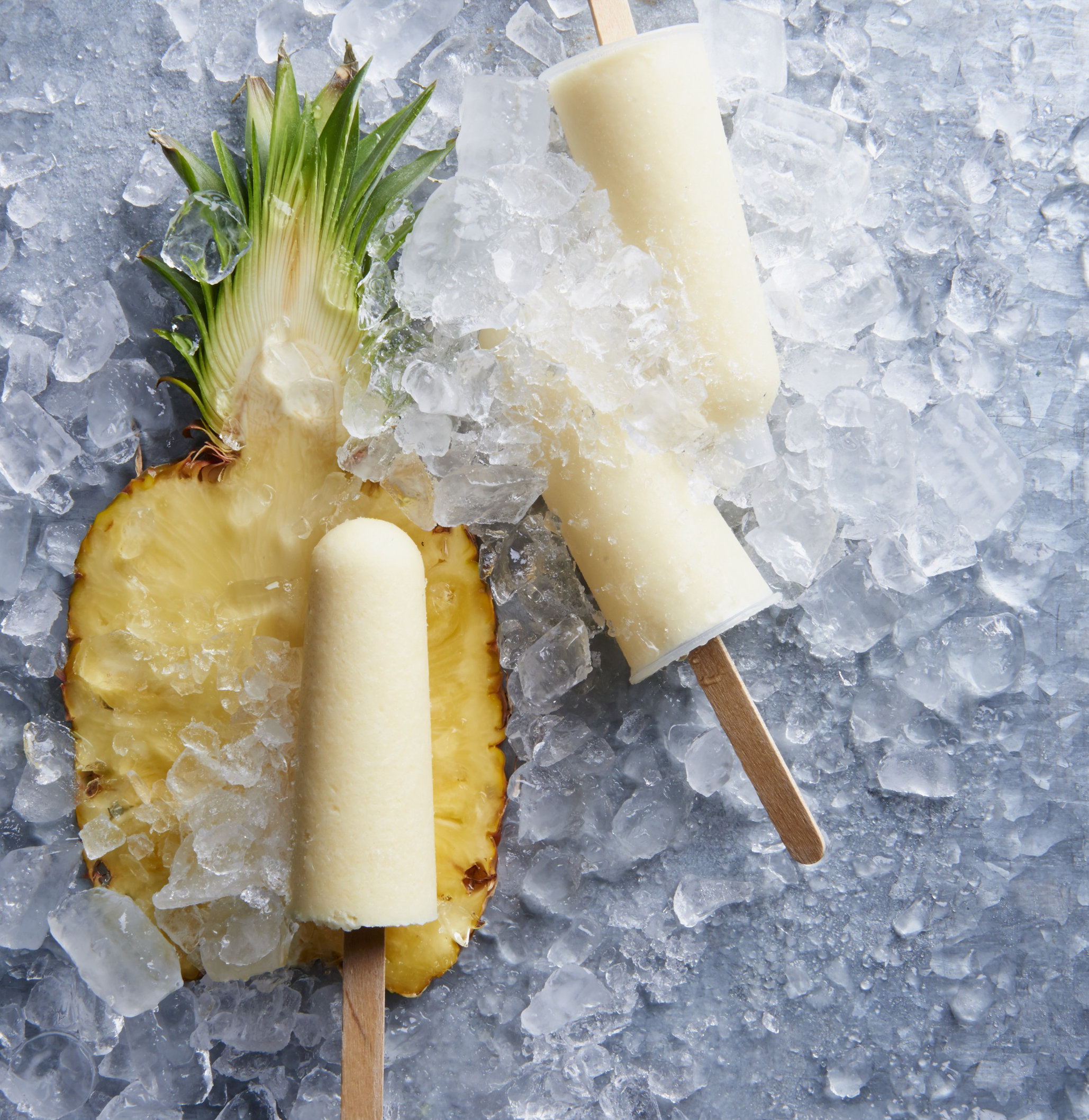 Ginger-Pina Colada Ice Pops