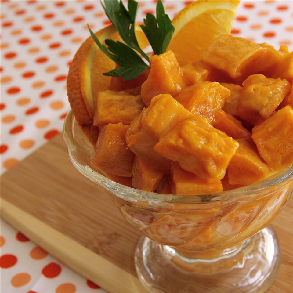 Gingered Sweet Potatoes with Orange Juice