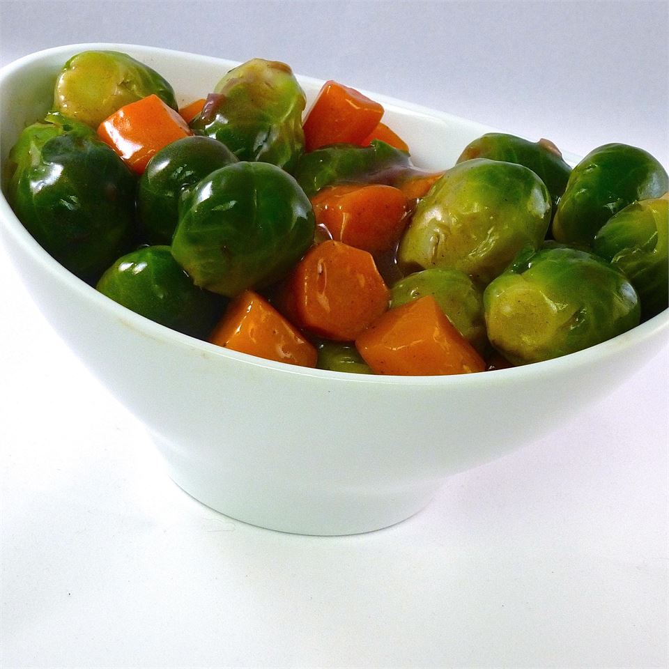 Glazed Carrots and Brussels Sprouts